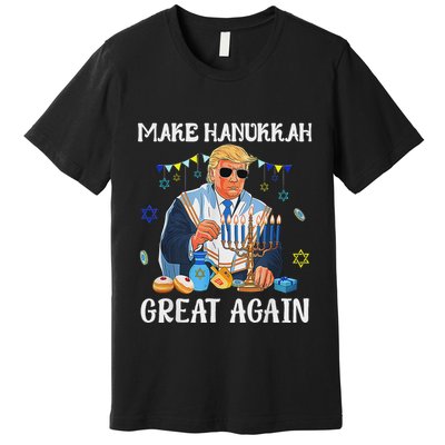Make Hanukkah Great Again Jewish Ugly Chanukah Sweater Premium T-Shirt