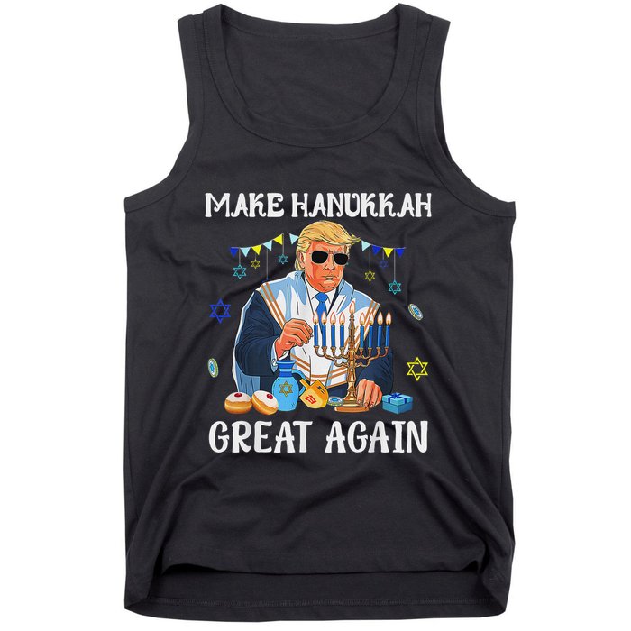 Make Hanukkah Great Again Jewish Ugly Chanukah Sweater Tank Top