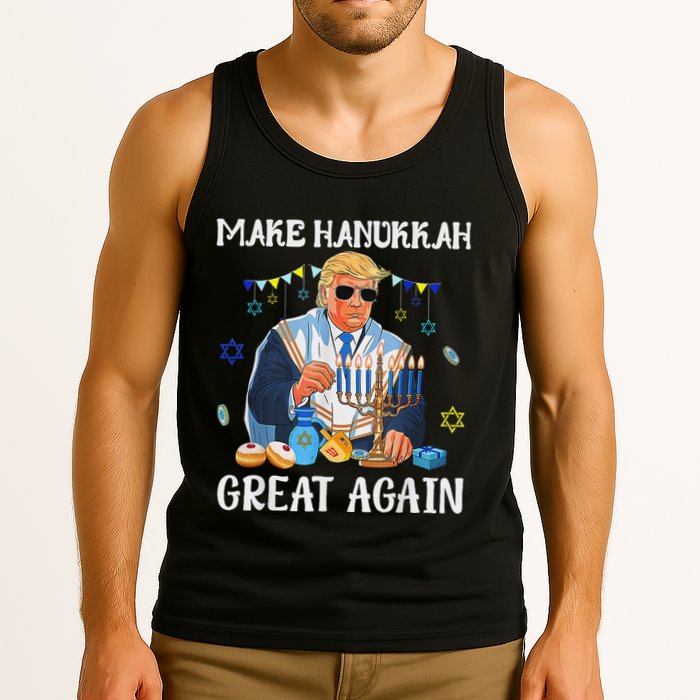 Make Hanukkah Great Again Jewish Ugly Chanukah Sweater Tank Top