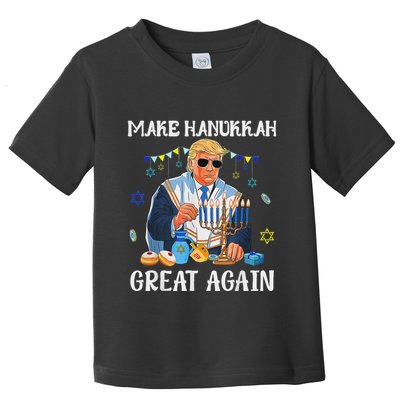 Make Hanukkah Great Again Jewish Ugly Chanukah Sweater Toddler T-Shirt