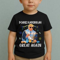Make Hanukkah Great Again Jewish Ugly Chanukah Sweater Toddler T-Shirt