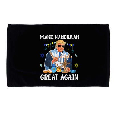 Make Hanukkah Great Again Jewish Ugly Chanukah Sweater Microfiber Hand Towel