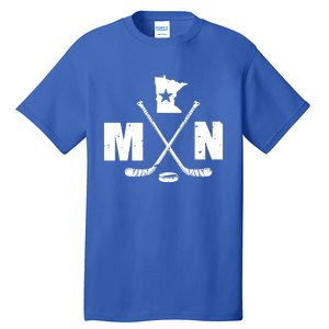 Mn Hockey Gift The State Of Ice Hockey Gift Tall T-Shirt