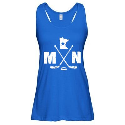 Mn Hockey Gift The State Of Ice Hockey Gift Ladies Essential Flowy Tank