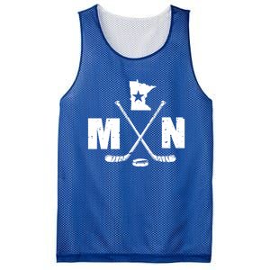 Mn Hockey Gift The State Of Ice Hockey Gift Mesh Reversible Basketball Jersey Tank