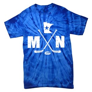 Mn Hockey Gift The State Of Ice Hockey Gift Tie-Dye T-Shirt