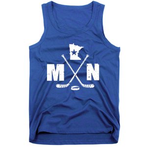 Mn Hockey Gift The State Of Ice Hockey Gift Tank Top