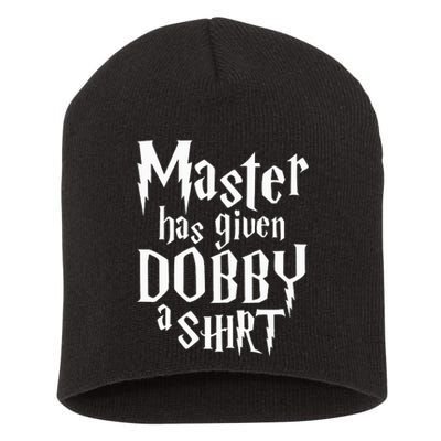 Master Has Given Dobby A  Funny Dobby Gift Short Acrylic Beanie