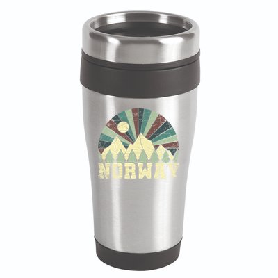 Mountians Hiking Gift Norway Gift 16oz Travel Tumbler