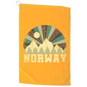 Mountians Hiking Gift Norway Gift Platinum Collection Golf Towel