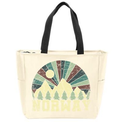 Mountians Hiking Gift Norway Gift Zip Tote Bag