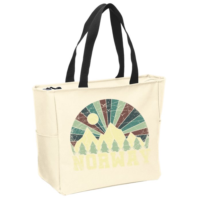 Mountians Hiking Gift Norway Gift Zip Tote Bag