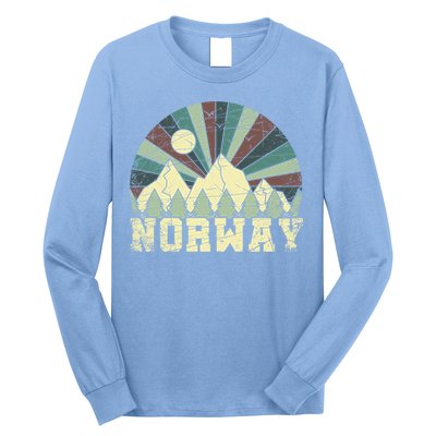 Mountians Hiking Gift Norway Gift Long Sleeve Shirt