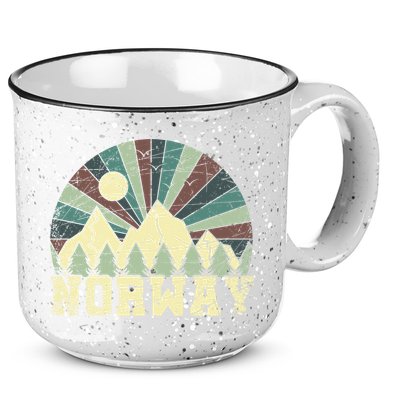 Mountians Hiking Gift Norway Gift 15oz Campfire Ceramic Mug