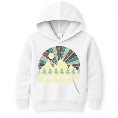 Mountians Hiking Gift Norway Gift Kids Hoodie