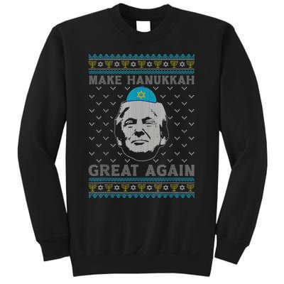 Make Hanukkah Great Again Trump Jewish Ugly Chanukah Sweater  Sweatshirt