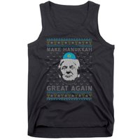 Make Hanukkah Great Again Trump Jewish Ugly Chanukah Sweater  Tank Top