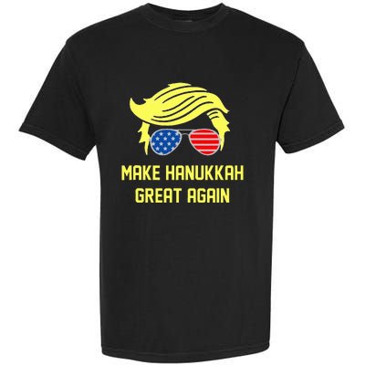 Make Hanukkah Great Again Trump 47 Hanukkah Miracle Victory Garment-Dyed Heavyweight T-Shirt