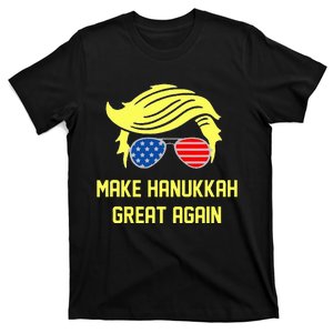 Make Hanukkah Great Again Trump 47 Hanukkah Miracle Victory T-Shirt