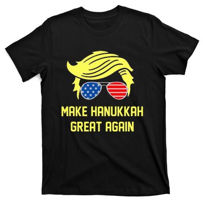 Make Hanukkah Great Again Trump 47 Hanukkah Miracle Victory T-Shirt