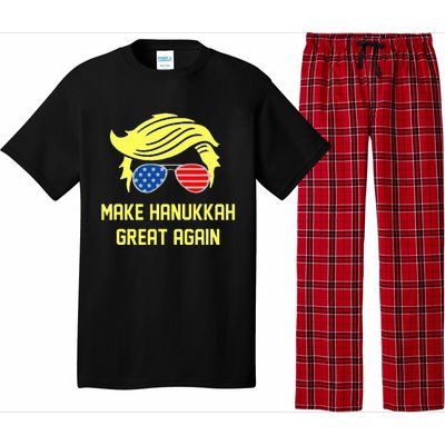 Make Hanukkah Great Again Trump 47 Hanukkah Miracle Victory Pajama Set