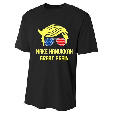 Make Hanukkah Great Again Trump 47 Hanukkah Miracle Victory Performance Sprint T-Shirt