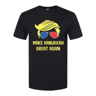 Make Hanukkah Great Again Trump 47 Hanukkah Miracle Victory Softstyle CVC T-Shirt