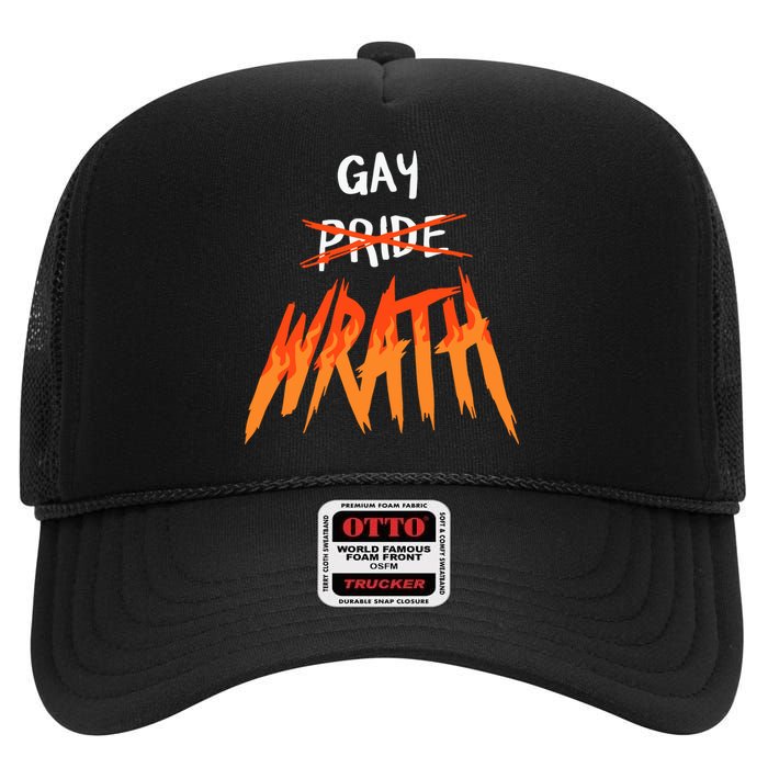 Mars Heyward Gay Wrath High Crown Mesh Back Trucker Hat