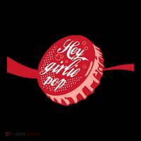 Middleclassfancy Hey Girlie Soda Button