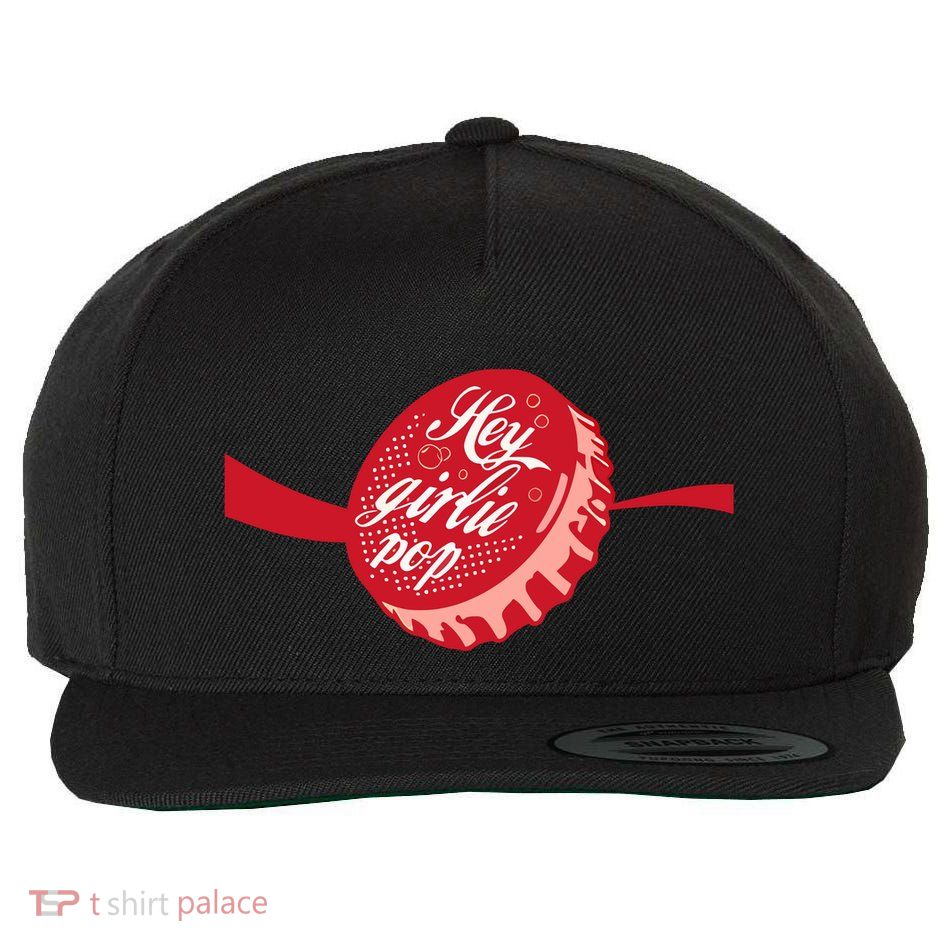 Middleclassfancy Hey Girlie Soda Wool Snapback Cap