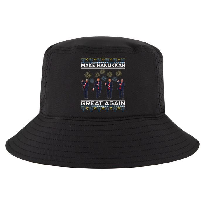 Make Hanukkah Great Again Funny Trump Ugly Chanukah Cool Comfort Performance Bucket Hat