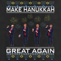 Make Hanukkah Great Again Funny Trump Ugly Chanukah Cool Comfort Performance Bucket Hat