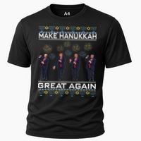 Make Hanukkah Great Again Funny Trump Ugly Chanukah Cooling Performance Crew T-Shirt