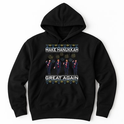 Make Hanukkah Great Again Funny Trump Ugly Chanukah Hoodie
