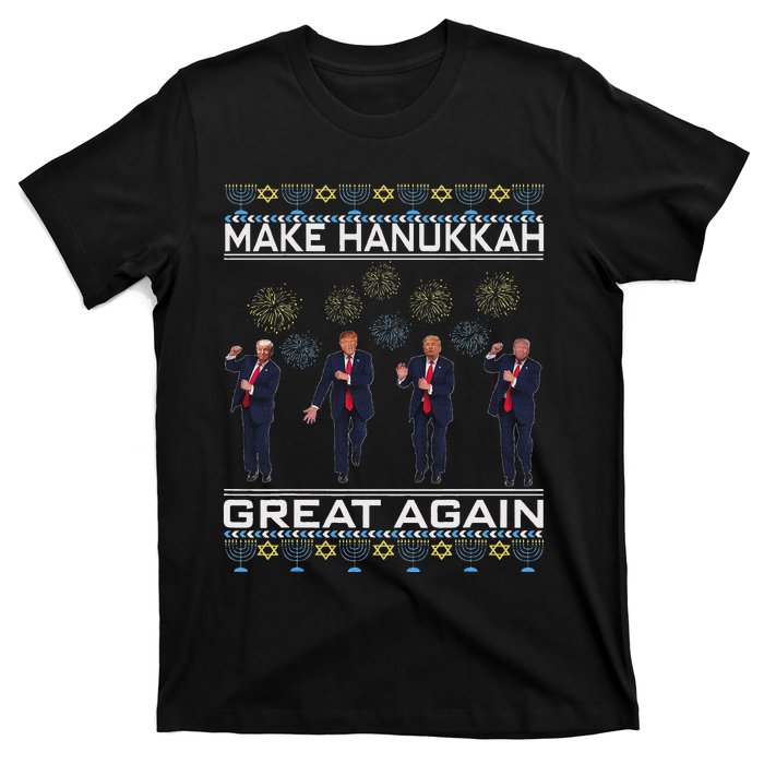 Make Hanukkah Great Again Funny Trump Ugly Chanukah T-Shirt