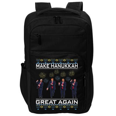 Make Hanukkah Great Again Funny Trump Ugly Chanukah Impact Tech Backpack