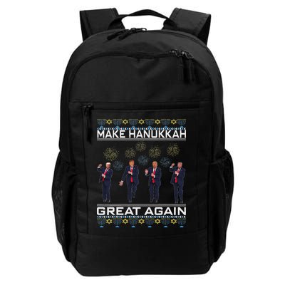 Make Hanukkah Great Again Funny Trump Ugly Chanukah Backpack