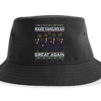 Make Hanukkah Great Again Funny Trump Ugly Chanukah Sustainable Bucket Hat
