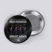 Make Hanukkah Great Again Funny Trump Ugly Chanukah Button