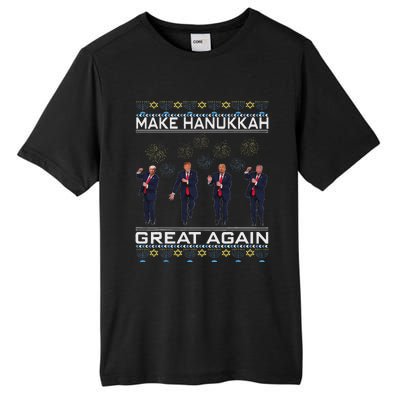 Make Hanukkah Great Again Funny Trump Ugly Chanukah Tall Fusion ChromaSoft Performance T-Shirt