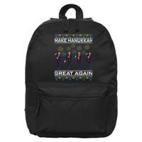 Make Hanukkah Great Again Funny Trump Ugly Chanukah 16 in Basic Backpack