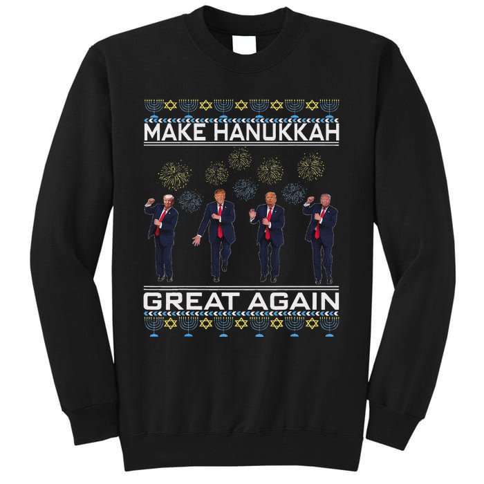 Make Hanukkah Great Again Funny Trump Ugly Chanukah Tall Sweatshirt