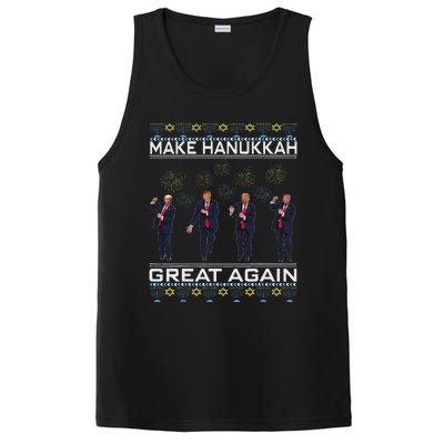 Make Hanukkah Great Again Funny Trump Ugly Chanukah PosiCharge Competitor Tank