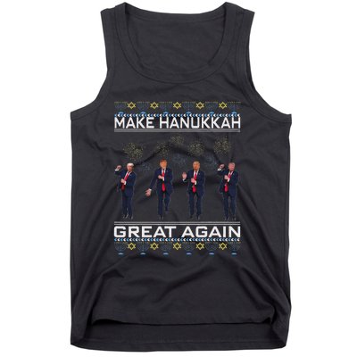 Make Hanukkah Great Again Funny Trump Ugly Chanukah Tank Top