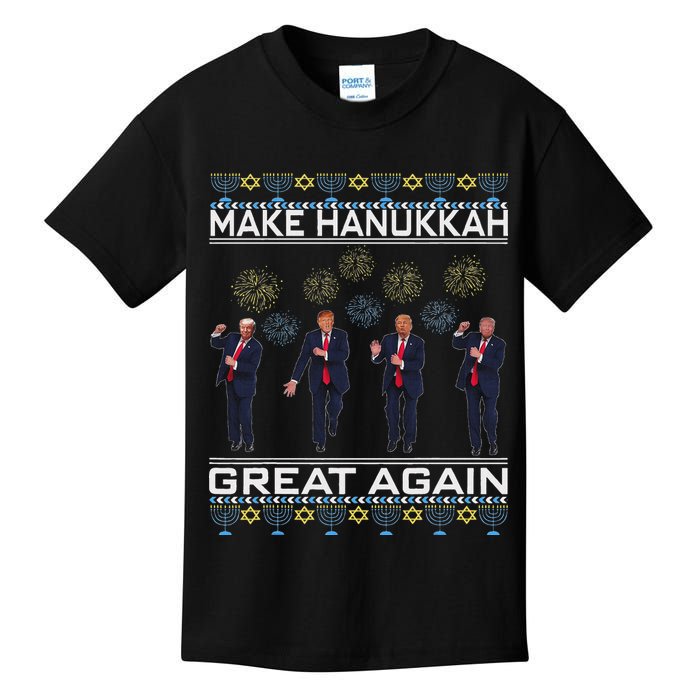 Make Hanukkah Great Again Funny Trump Ugly Chanukah Kids T-Shirt