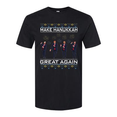 Make Hanukkah Great Again Funny Trump Ugly Chanukah Softstyle CVC T-Shirt