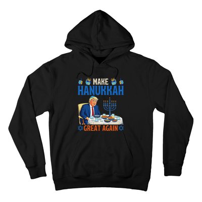 Make Hanukkah Great Again Funny Donald Trump Dinner Jewish Hoodie