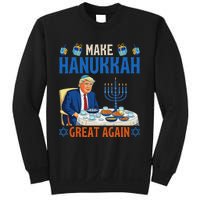 Make Hanukkah Great Again Funny Donald Trump Dinner Jewish Sweatshirt