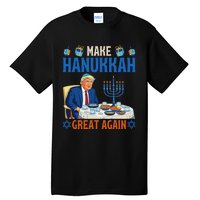 Make Hanukkah Great Again Funny Donald Trump Dinner Jewish Tall T-Shirt