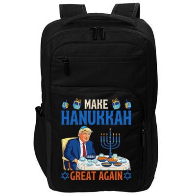 Make Hanukkah Great Again Funny Donald Trump Dinner Jewish Impact Tech Backpack